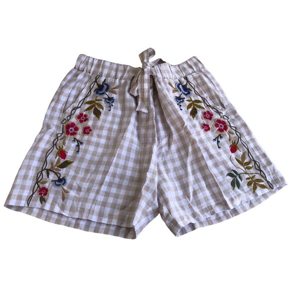 Johnny Was Workshop Adele Trapunto Belted Shorts Boho Chic XL - Picture 6 of 12